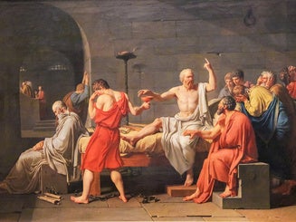 The Death of Socrates painting