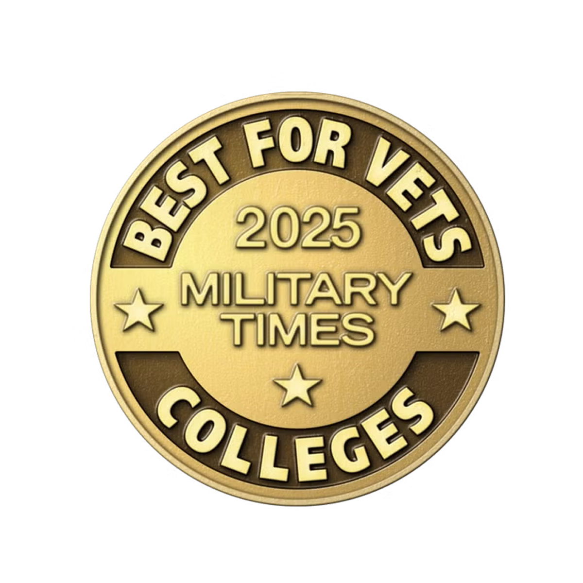 Military friendly badge recognizing Manhattan University for its support of student veterans