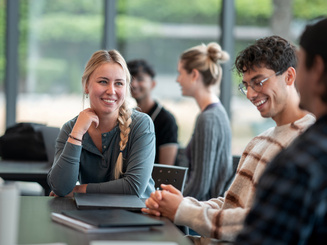 Group of students talking