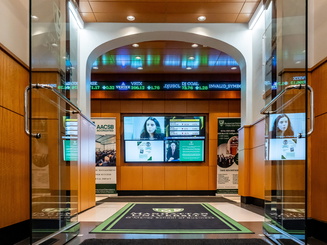 Entrance to the O'Malley School of Business at Manhattan University