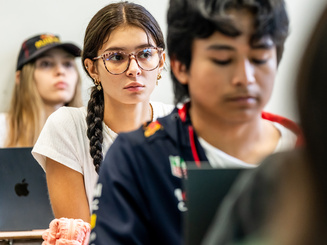 Manhattan University students in clasroom