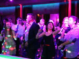 students attend holiday dance