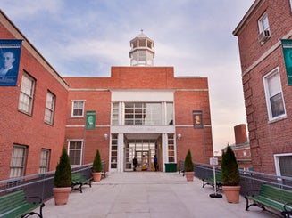 campus walkway between two buildings