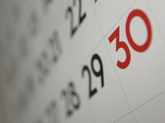 close-up of a calendar