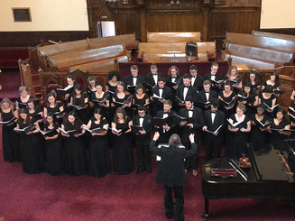 a choir in the chapel