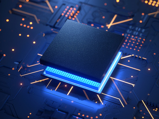 #d rendering of a circuit board