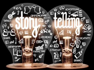 Light Bulbs with Story Telling Concept