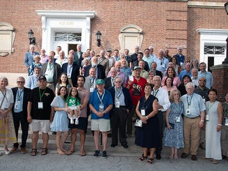 Group of alumni posing for a photo during Reunion Weekend 2026.