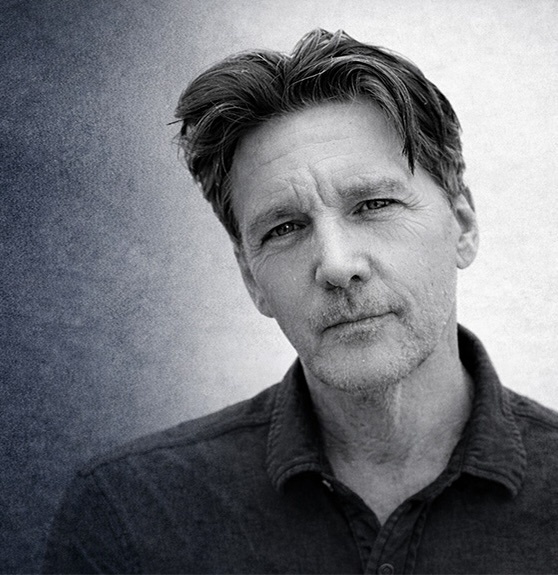 Andrew McCarthy speaking at Manhattan University in March 2026.