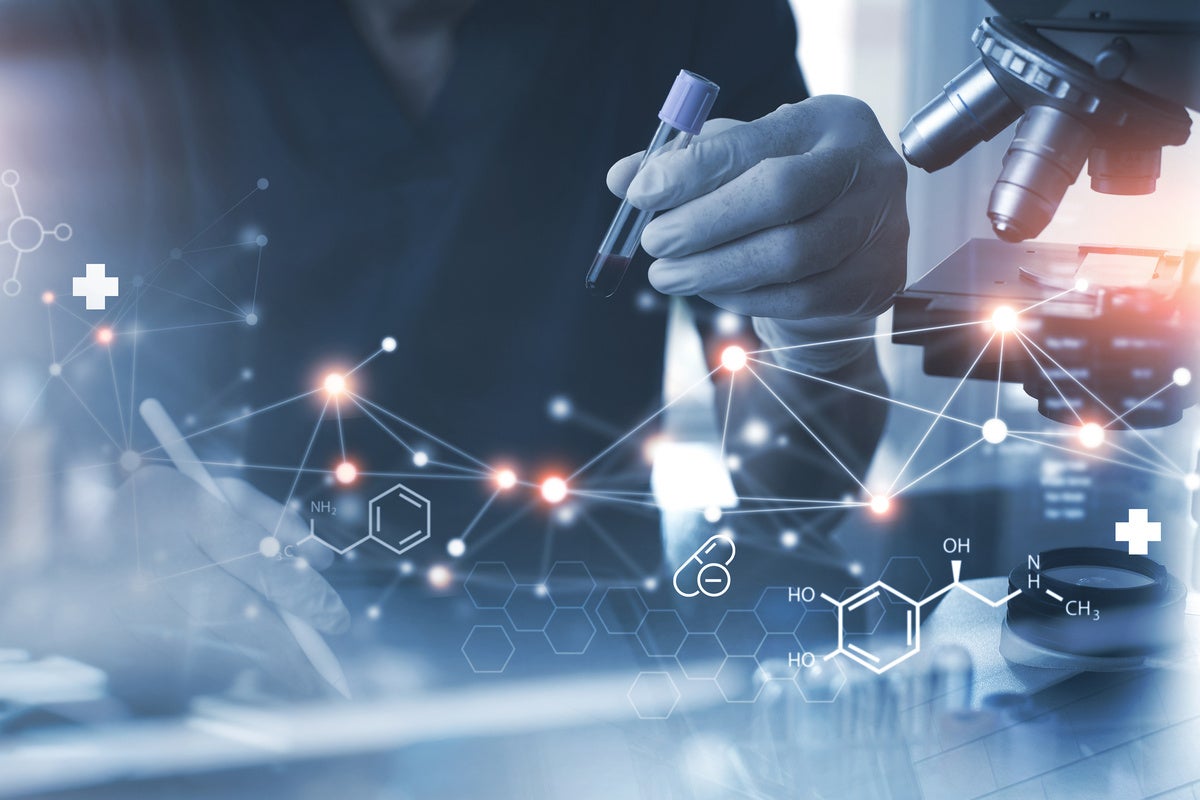Medical technology, innovation health and medical research, healthcare and medicine concept