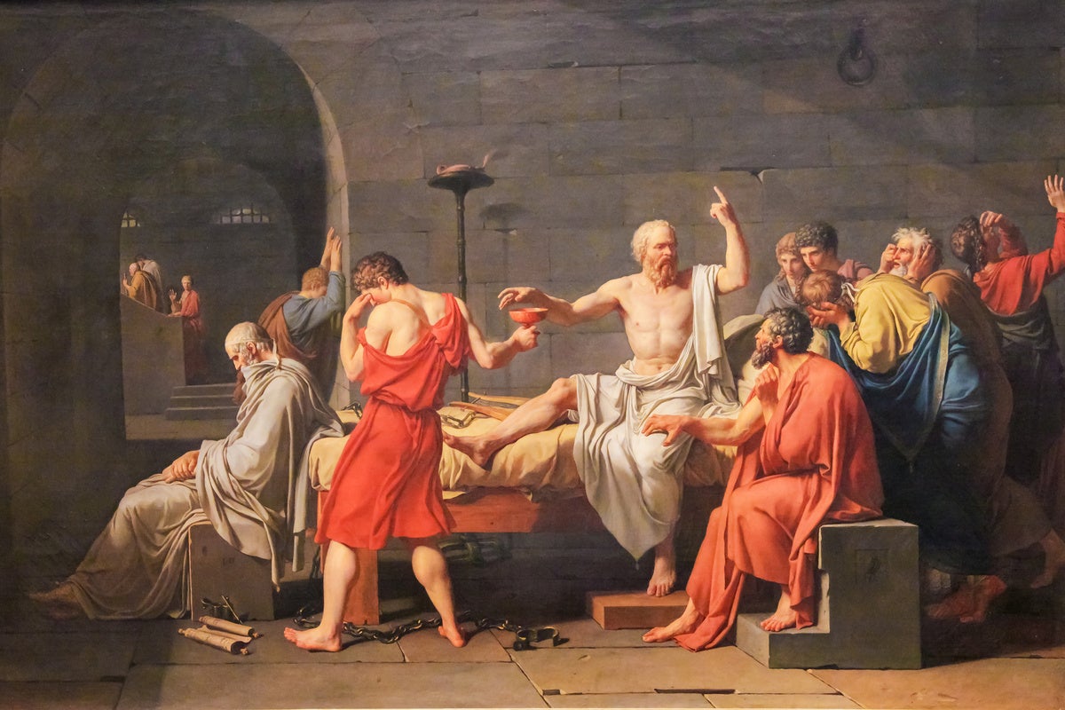 The Death of Socrates painting