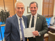 Image of Ambassador Charles A. Gargano ’79 and Manhattan University President Frederick Bonato, Ph.D.