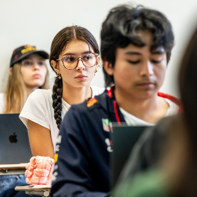 Manhattan University students in classroom