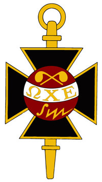 Emblem of the Omega Chi Epsilon honor society