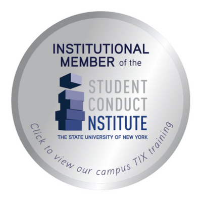 badge for the SUNY Student Conduct Institute