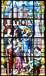 stained glass window