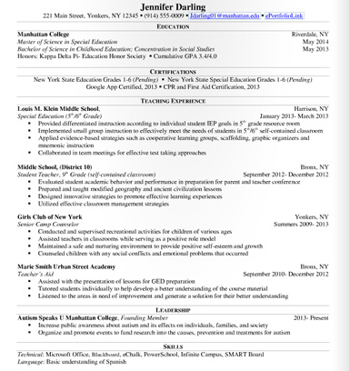 sample resume