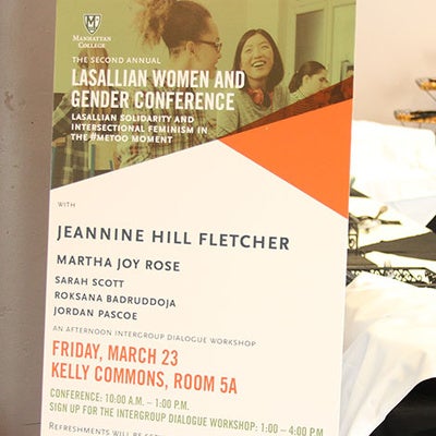 a brochure for the Lasallian Women and Gender Conference
