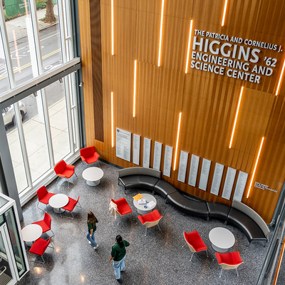 photo of the entrance of the engineering building for the School of Engineering at Manhattan University