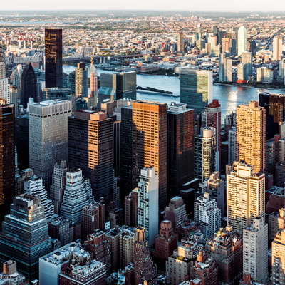 Aerial photo of New York City