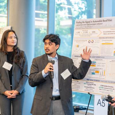 Photo from the Business Analytics competition at Manhattan University