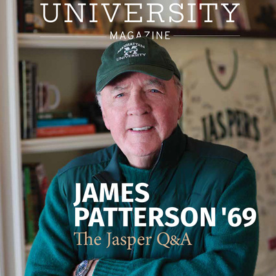 Manhattan University Spring 2026 Magazine Cover with James Patterson